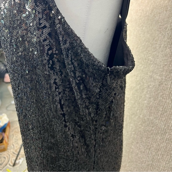 Calvin Klein Silk Combo Sequence Sleeveless Cocktail Dress Women’s Size 14 W - Picture 6 of 11